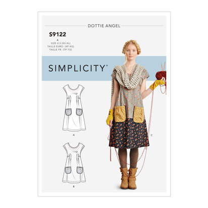 Simplicity Misses' Wrap Dress Sewing Pattern S9224 Size 6-8-10-12-14 