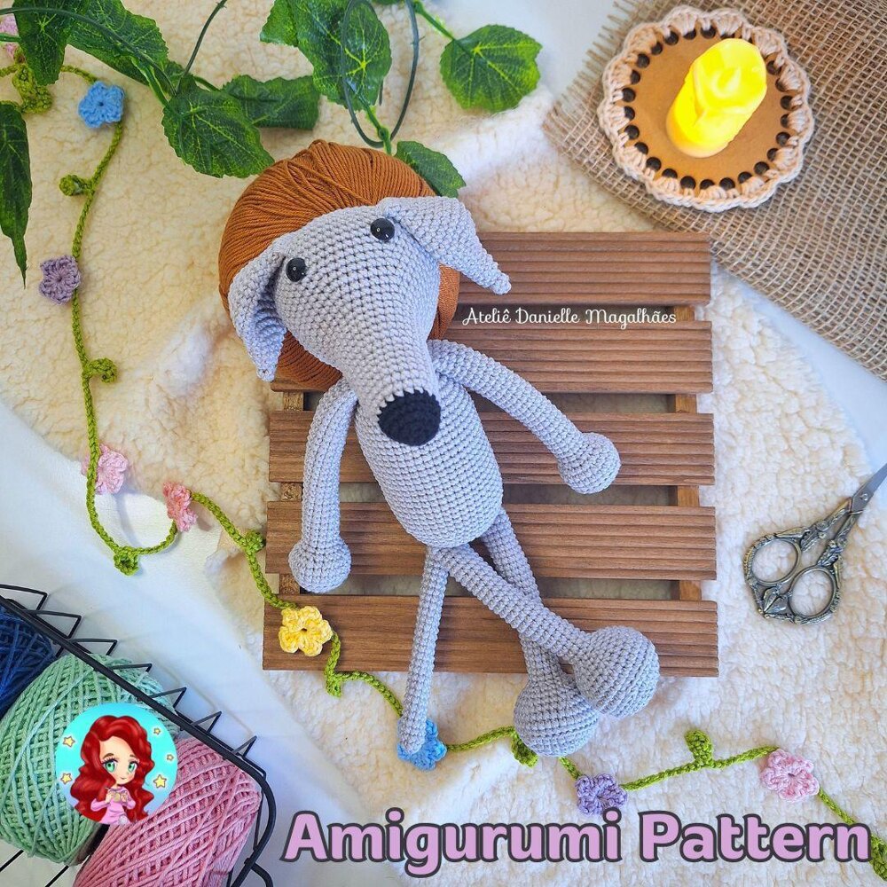 Italian Greyhound amigurumi crochet pattern Crochet pattern by