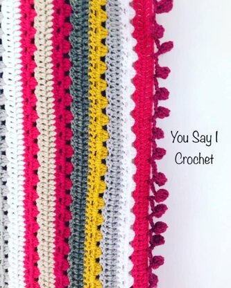 Cosy Stripe Crochet Blanket