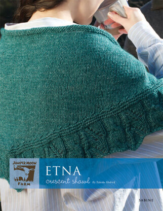 Etna Crescent Shawl in Juniper Moon Farm Sabine - JMF10-02