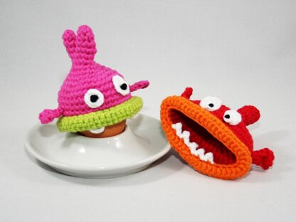 Egg Cozies - Hungry Fishes - Amigurumi