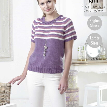 Sweaters in King Cole Cottonsoft DK - 5125pdf - Downloadable PDF