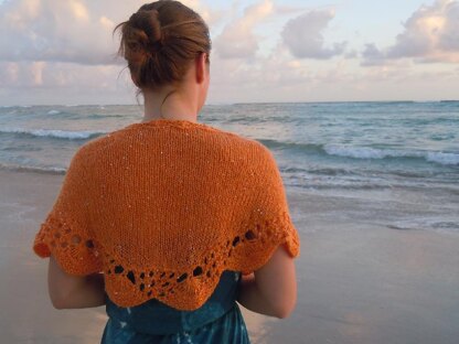 Tidepool shawlette