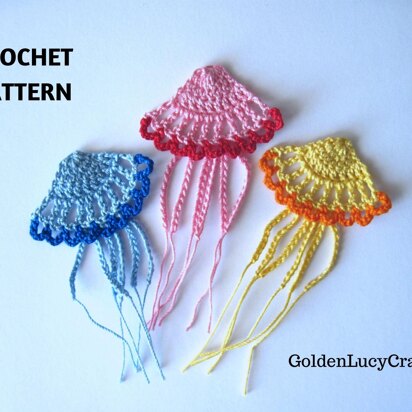 Jellyfish Applique Crochet Pattern