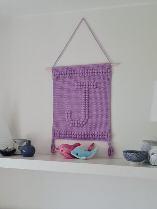 Letter J Wallhanging