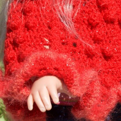 Cosy Red Poncho