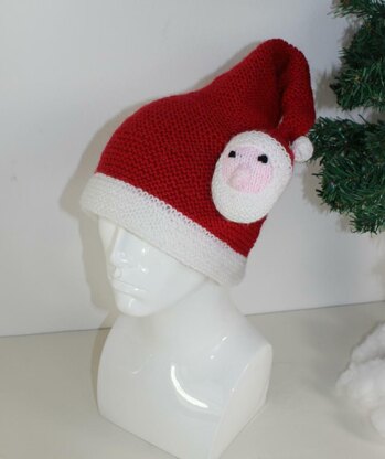 Adult Santa Head Christmas Hat