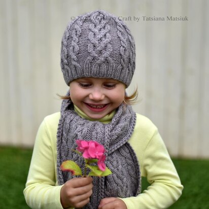 Cable Storm Hat and Scarf