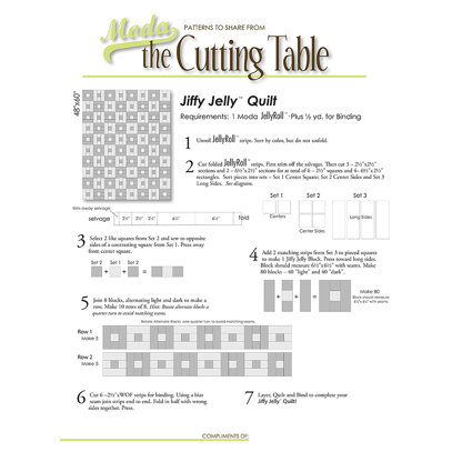 Moda Fabrics Jiffy Jelly Quilt - Downloadable PDF