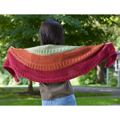 1155 Surrey - Shawl Knitting Pattern for Women in Valley Yarns Peru