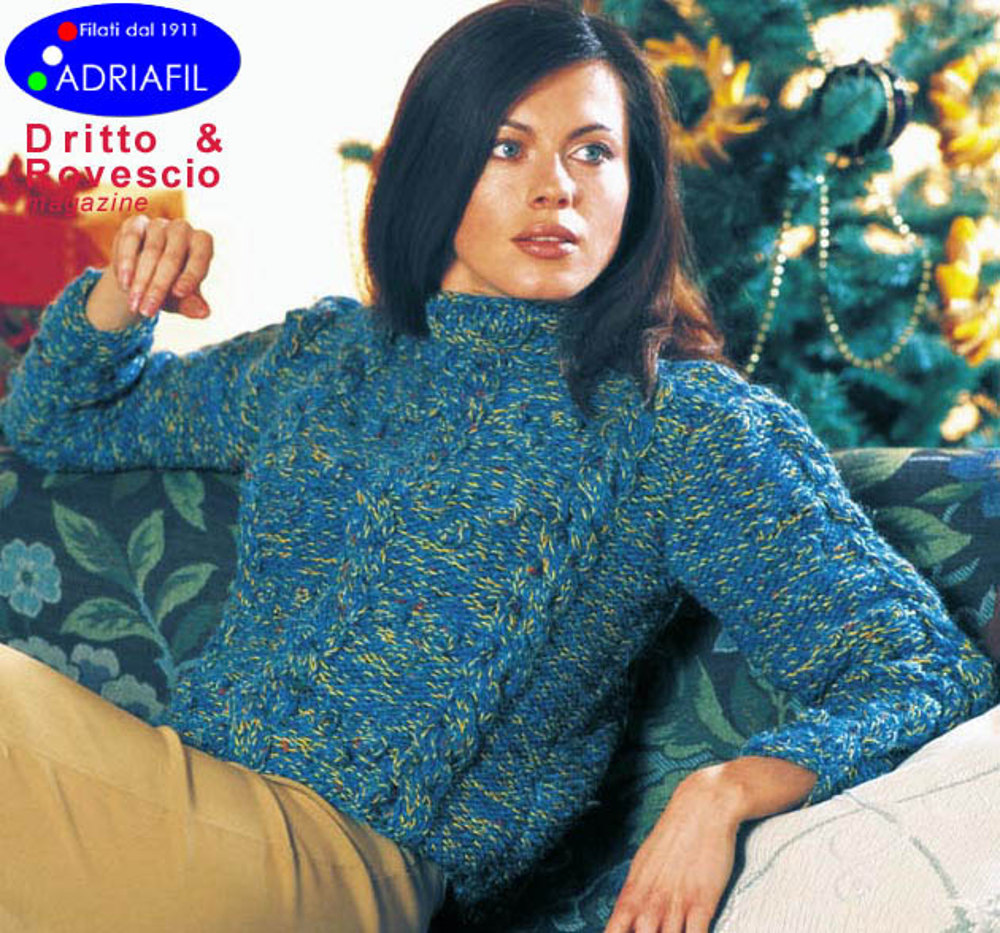 Nelly Pullover in Adriafil Uno A Ritorto 5 and Roller - Downloadable PDF |  LoveCrafts, image size:1000x933