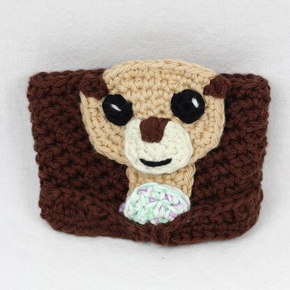 Otis the Otter Coffee Cozy