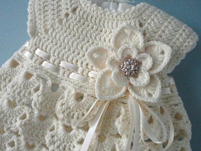 Dress Baby Girl Newborn Outfit Crochet PATTERN