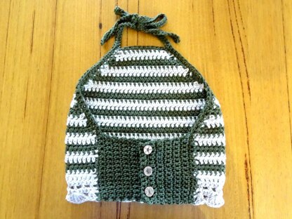Crochet Striped Halter Top