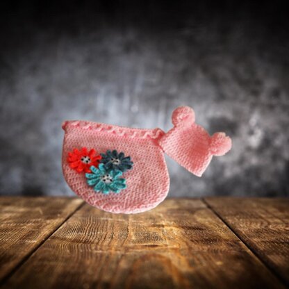 Newborn Baby Flower Cocoon & Hat