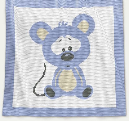 CROCHET Baby Blanket - Mouse
