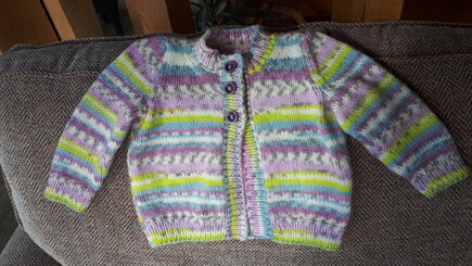 Cygnet baby DK cardigan #4