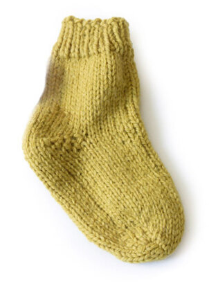 Knit Child's Solid Socks in Lion Brand Wool-Ease - 70479A