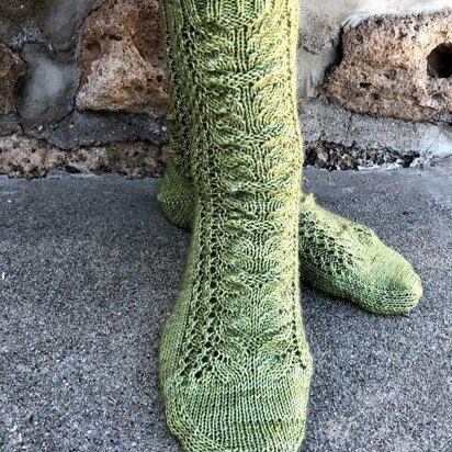 Fern Socks - knitting pattern
