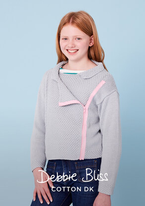 Sidney Jacket - Knitting Pattern For Kids in Debbie Bliss Cotton DK