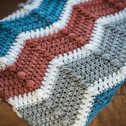 Chevron Puff Blanket