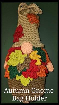 Autumn Gnome  Bag Holder