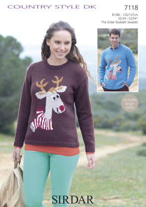 Reindeer Sweaters in Sirdar Country Style DK - 7118
