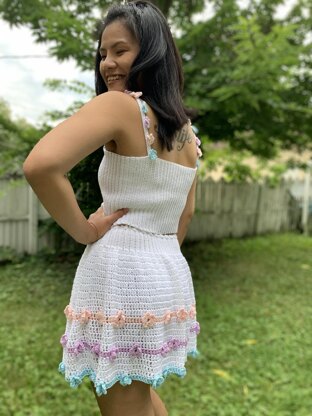 Crochet Summer Top and Skirt Set Crochet pattern by KnitcroAddict