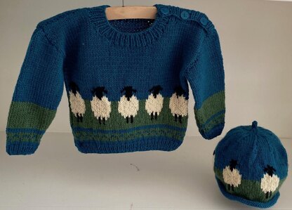 Child Sheep Hat and Jumper