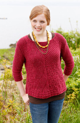 Catalpa Pullover in Berroco Remix Aran