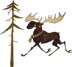 Sizzix Thinlits Dies By Tim Holtz 12/Pkg - Merry Moose