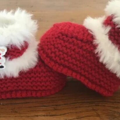 Baby Santa Booties Unisex