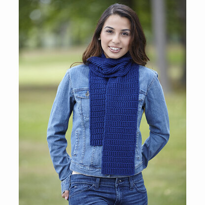 752 Blurry Lines Scarf - Knitting Pattern for Women in Valley Yarns Brimfield