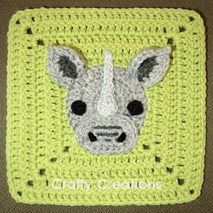 Rhinoceros Granny Square