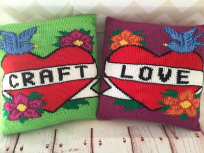 Craft Vintage Tattoo Cushion Cover