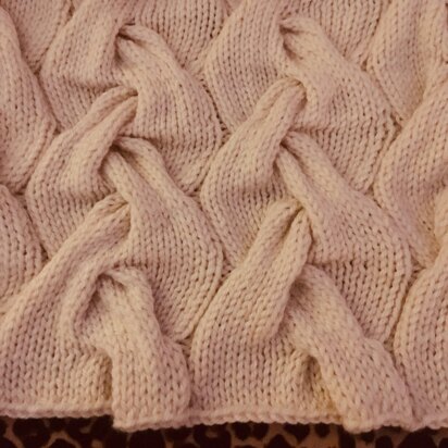 Wavy Cable Blanket Knitting Pattern
