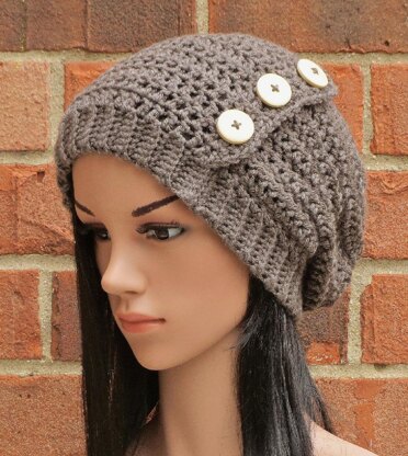 Hadley Button Slouch Hat