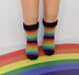 Toddler Simple Rainbow Socks Circular