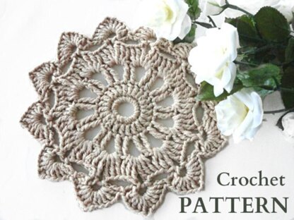 Pattern Crochet Placemat Coaster Home Decor