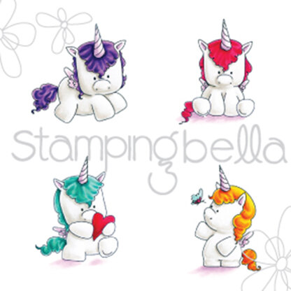 Stamping Bella Cling Stamps - Set Of Unicorns