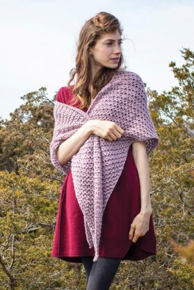 Trout Lily Shawl in Berroco Tuscan Tweed - 380-4