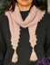 Scarf Pink X Crochet Pattern