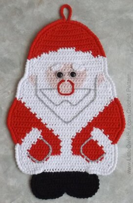 039 Santa Claus, Father Christmas, Father Frost Decor or Potholder Ravelry