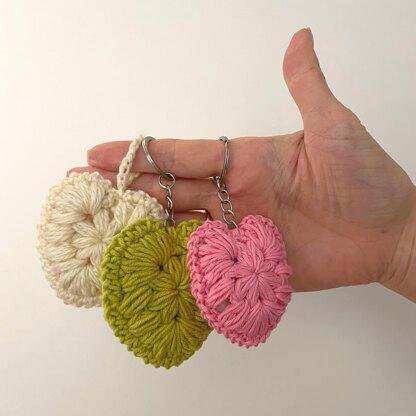 Puffy heart keychain