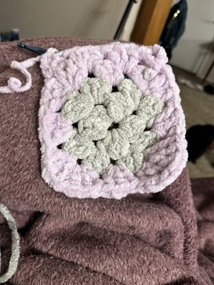 Granny square baby blanket