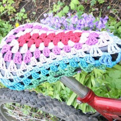 Crochet Bike Seat Cover, YarnBomb