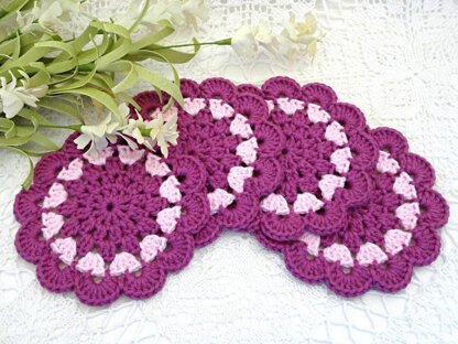 Crochet Pattern Round Placemat Crochet Coaster