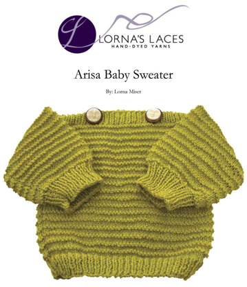 Arisa Baby Sweater in Lorna's Laces Shepherd Sport