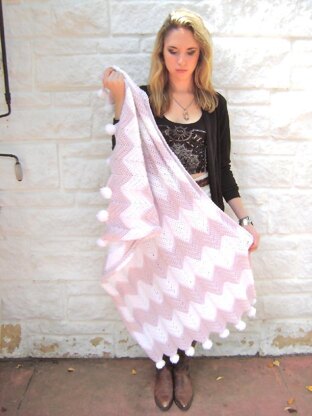 Pink Champagne Baby Blanket Crochet Pattern