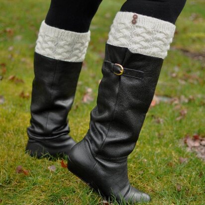 Braided Cable Boot Cuffs